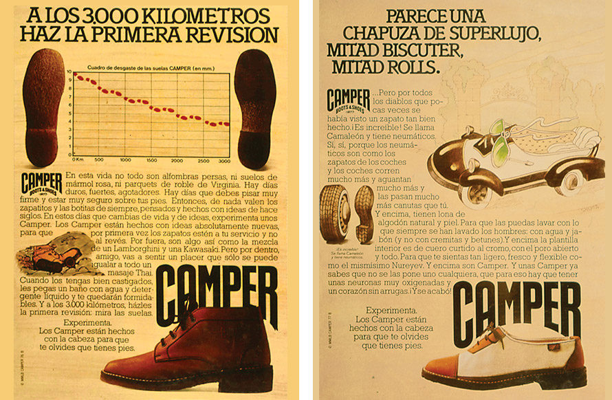 Camper discount shoes history